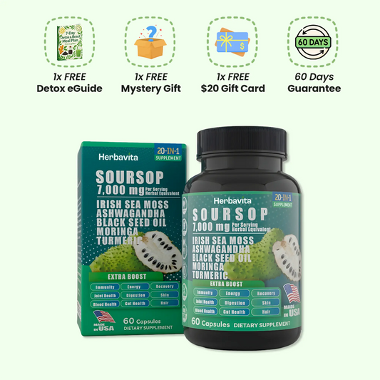 100% Organic 20-in-1 Soursop Capsules