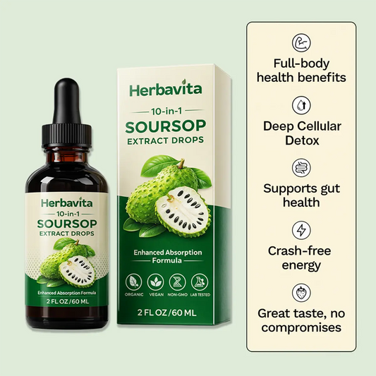 100% Organic 10-in-1 Soursop Extract Drops