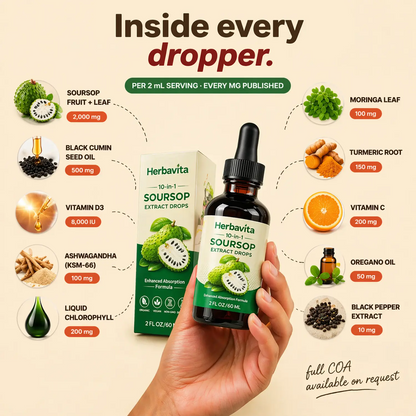 Organic Soursop 10-in-1 Drops