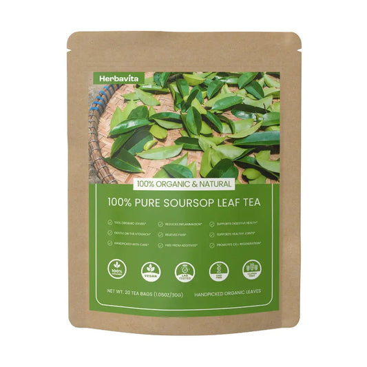 100% Pure Organic Soursop Leaf Tea by Herbavita