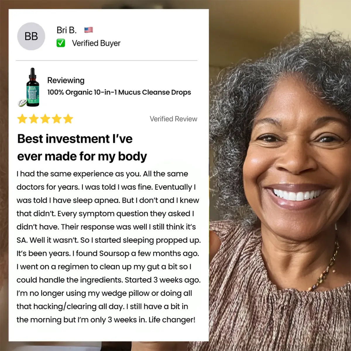 100% Organic 10-in-1 Mucus Cleanse Drops